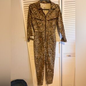 Free people floral jumpsuit